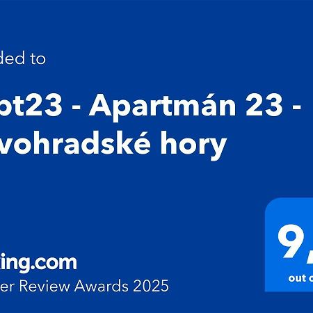 #Apt23 - Apartman 23 - Novohradske Hory Benesov nad Cernou Kültér fotó